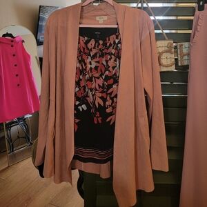 Style & Co  Blush Waterfall  Blazer